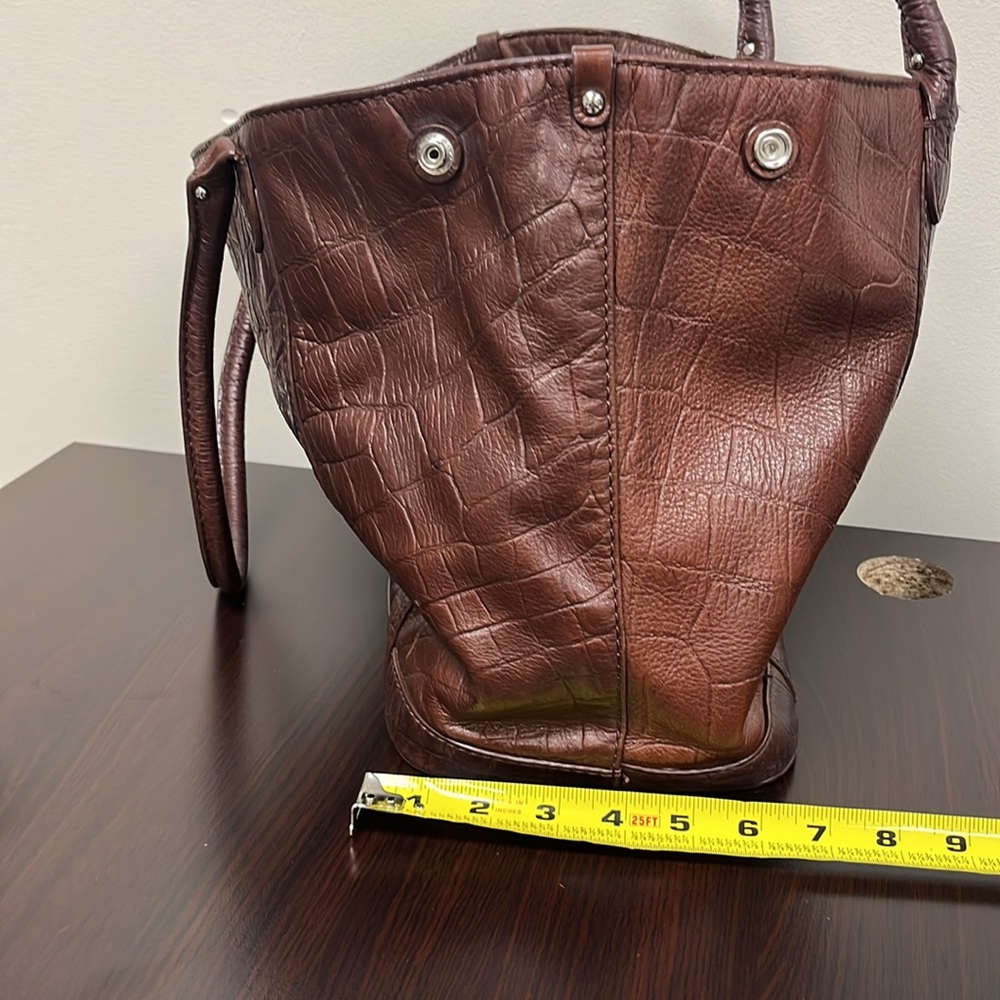 Margot leather tote Brown - Picture 8 of 11